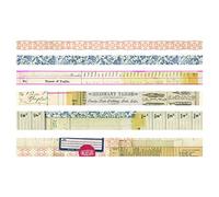Tim Holtz Ruban adhésif Washi, multicolore, Taille M, Set de 5.4 Pièces