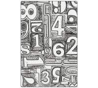 Tim Holtz Sizzix Grand dossier de gaufrage numéroté A5 3D Texture Fades Octobre 2025