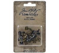 Tim Holtz Advantus Lot de 15 minuscules Idea-OLOG, Métal, Petites Pinces, Taille unique