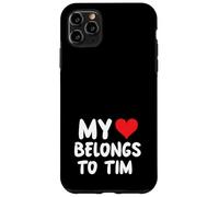 Tim - Mon cœur Appartient à Tim - l'amour Coque pour iPhone 11 Pro Max
