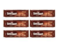 TIM TAM Cookies Arnotts-6 PackX Biscuits au chocolat australiens originaux, 200 g - 66 biscuits au total