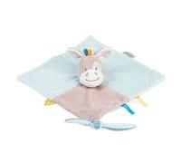 Nattou Mini doudou plat Cheval Tim et Tiloo – Attache sucette – 27 x 27 cm – Beige