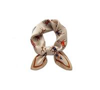 Tim & Tina Foulard carré en soie pour femme - 69,8 x 69,8 cm, S2 Cheval (crème), carré