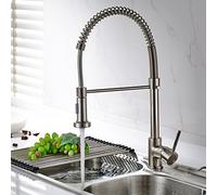 TIMACO 9009-1 N Gastro Ressort de robinet mitigeur monocommande robinet de cuisine douchette en nickel brossé …