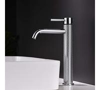 TIMACO Robinet mitigeur de salle de bain à levier unique pour lavabo de salle de bain Eau froide et chaude