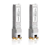 Timaxk Lot de 2 émetteurs-récepteurs SFP+ 10GBase-T SFP+ vers RJ-45, module Ethernet en cuivre SFP+ 10 Gbe, jusqu'à 30 mètres, compatible avec Cisco, Ubiquiti, Mikrotik, D-Link, Netgear, Qnap, Linksys