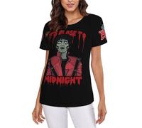 Timbaillery Michael King Jackson T-shirt pour femme Classcal Pop Icon T-shirt manches courtes imprimé graphique Hip Hop T-shirts pour fans Cadeau, In-13, L