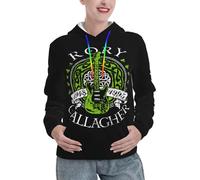 Timbaillery Rory Singer Gallagher Sweat à capuche pour femme - Décontracté à manches longues - Cadeau de fan de musique rock vintage - Pull chaud pour concerts, streetwear et style quotidien, In-4, XL