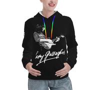 Timbaillery Rory Singer Gallagher Sweat à capuche pour femme - Décontracté à manches longues - Cadeau de fan de musique rock vintage - Pull chaud pour concerts, streetwear et style quotidien, In-2, XL