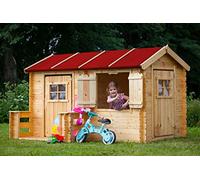 Timbela M503 Cabane Enfant Extérieur 2.63m2 - Maison de Jardin en Bois 178x241xH151cm