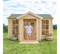 Maisonnette en Bois pour enfant - TIMBELA - M520 - Pin /d'épicéa 19 mm - H151 x 235 x 175 cm