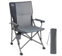 TIMBER RIDGE Chaise de Camping Pliable Dossier Haut avec Accoudoir Dur