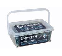 Timber Wolf Lot de 300 vis à bois extérieures Vert 4 x 40 mm