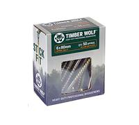 TIMBER WOLF TW60080 Vis à bois - 6,0 x 80 mm - Boîte de 50 pièces, zinc et jaune (or)