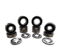 TIMBERA Kit de réparation de roulements (14 pièces) pour Husqvarna Automower, roues avant essieux et arbre de broche moteur - Modèles 210C 220AC 230ACX 260ACX (2009-2014) - Accessoire tondeuse robot