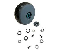 TIMBERA Kit de réparation roue avant compatible avec Husqvarna Automower - sans axe - comprend roulements, joints, pneu, moyeu, cache - pour 320, 330X, 420, 430X, 440, 450X, 520, 550, EPOS