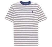 Timberland - 4 Rows Striped S/S Tee - T-shirt - S - vintage white / oceana yd