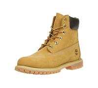 Timberland 6 in Premium Waterproof, Bottes & Bottines Classiques Mixte Enfant, Jaune (Wheat Nubuck), 22 EU