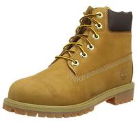 Timberland 6 in Premium Waterproof, Bottes & Bottines Classiques Mixte Enfant, Jaune (Wheat Nubuck), 29 EU
