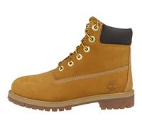 Timberland 6 in Premium Waterproof, Bottes & Bottines Classiques Mixte Enfant, Jaune (Wheat Nubuck), 39 EU