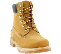 Timberland 6 in Premium Waterproof (Wide Fit), Bottes & Bottines Classiques Femme, Jaune (Wheat Nubuck), 38 EU