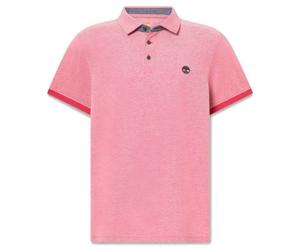Timberland - Baboosic Brook Oxford Short Sleeve Polo - Polo - XL - american beauty