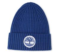 Timberland - Bonnet Badge Tricoté Siglé - Bleu Outremer - Garçon - Taille T2