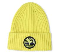 Timberland - Bonnet Badge Tricoté Siglé - Jaune Neon - Garçon - Taille T3