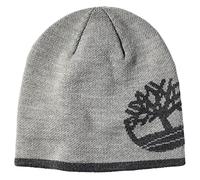 Timberland Bonnet réversible en tricot avec logo d'arbre, Gris clair pâle, Taille unique