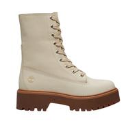 Timberland - Botte mi-haute à lacets Stone Street - Femme - Chaussures - Beige - Taille: 37 1/2 EU