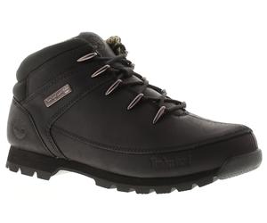 Timberland Bottes Chelsea En Cuir Euro Sprint Noir Homme, Lacets