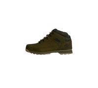 Timberland - Chaussures montantes en cuir - Euro Sprint Mid Lace Up Boot Dk Green Nubuck W Camo en Cuir - Taille 10,5 US - Kaki Kaki 10,5 US