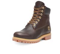 Timberland Bottines Premium 6 inch Lace up Waterproof exu1 DK Brown Full Grain w blk 45.