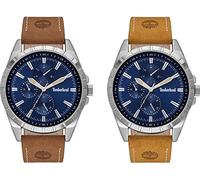 Montre pour Homme - Timberland - TBL.15909JYS/03AS - Double bracelet cuir - Affichage analogique - Beige Marron