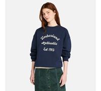 Timberland - Brushed Back Chest Graphic Crew Sweatshirt - Sweatshirt femme Dark Sapphire - S
