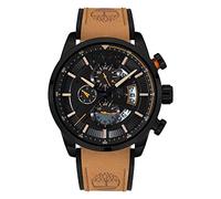 Timberland Montre Homme Callahan TDWGF2102603 Quartz Cuir Noir / Brun roux 5 ATM