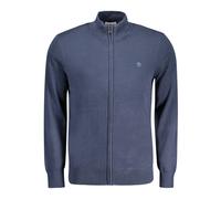 Timberland - Cardigan Bleu Manches Longues Fermeture Éclair Coton - Homme - Pulls - Bleu - Taille: 2XL