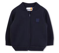 Timberland - Cardigan Zippé Manches Contrastées - Indigo Blue - Garçon - 3 Ans