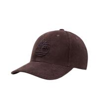 Timberland Casquette de baseball unisexe en velours côtelé avec logo 3D marron