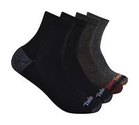 Timberland Lot de 4 Chaussettes Quart Semi-rembourrées, Multicolore, Taille Unique Homme