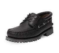 Timberland - Chaussure de Bateau Homme Authentic 3-Eye Lug Handsewn, Noir , 44 EU