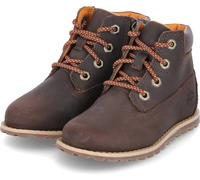 Timberland Chaussures de marche/bottines pour enfants POKEY PINE Marron Cuir lisse Taille : 25