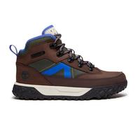 Timberland - Youth's Greenstride Motion 6 Mid Bungee WP Boot - Chaussures de loisirs - US 4,5 | EU 37 - dark brown / nubuck / w dark green