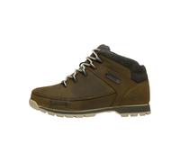 Timberland - Chaussures montantes en cuir - Euro Sprint Mid Lace Up Boot Dk Green Nubuck W Camo en Cuir - Taille 10,5 US - Kaki Kaki 10,5 US