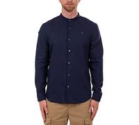 Timberland Chemise homme manches longues en lin avec logo bleu