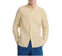 Timberland Mill Brook Linen Long Sleeve Shirt Beige M Homme