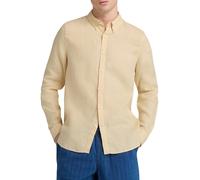 Timberland Mill Brook Linen Long Sleeve Shirt Beige M Homme