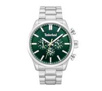 Timberland - Chronographe Henniker II - Quartz Mouvement de Montre - Largeur du boîtier: 46 mm - Acier Inoxydable - Green - 5 ATM