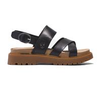 Timberland Clairemont Way Sandales croisées pour femme, Noir (Full Grain), 38.5 EU