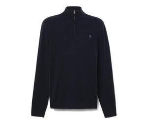 Timberland Cohas Brook Merino Pull zippé 1/4 pour homme TB0A2BF6, Dark Sapphire, Medium